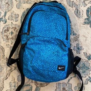 Nike backpack turquoise blue dot